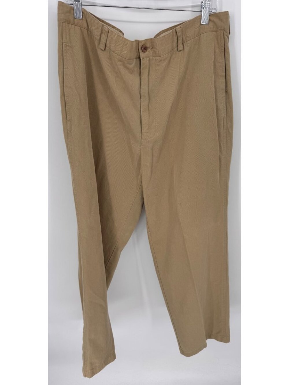 Tommy Bahama Mens Tencel Relaxed Fit Khaki Flat Front Chino Pants Size 38